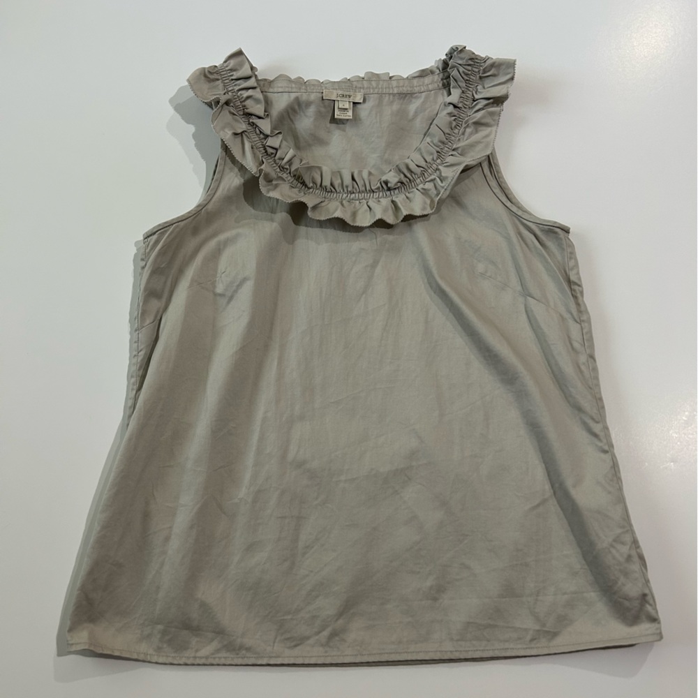 J CREW. Size 6 ruffle top sleeveless tank dress